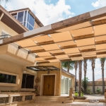 פרגולה גושנית בשילוב בדי דרלון פרגולה גושנית בשילוב בדי דרלון